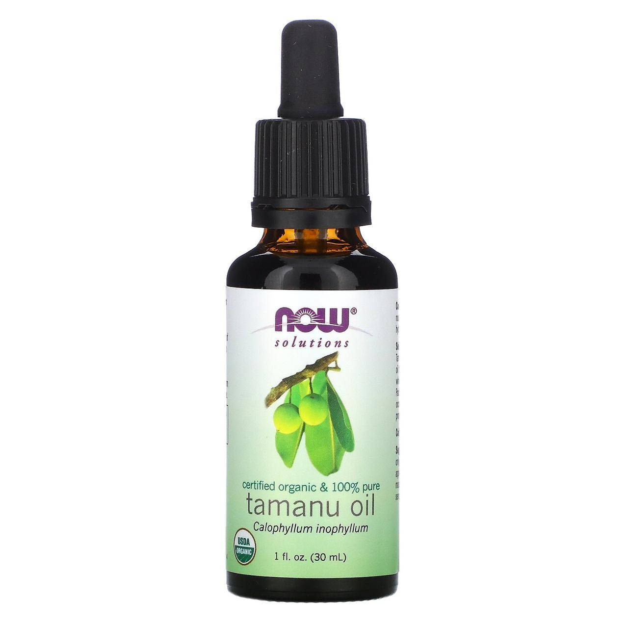 

Now Foods Solutions, Tamanu Oil (30 мл), масло таману для кожи