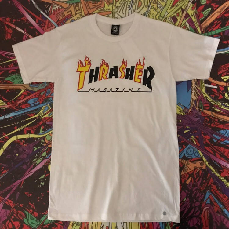 

Белая футболка Thrasher.Ориг бирка