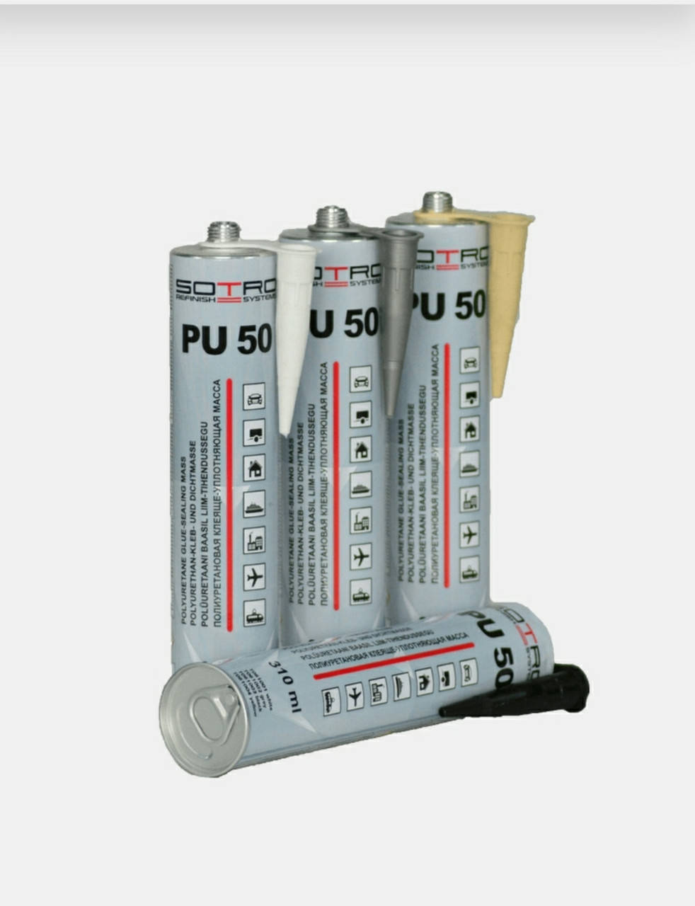 

SOTRO PU-50 Полиуретановая клеяще-уплотняющая масса, 310 мл, черный