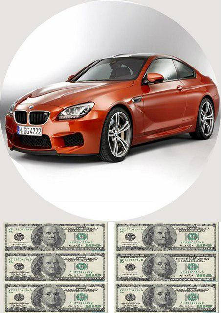 

Вафельна картинка для кондитерських виробів "Автомобіль", (лист А4)