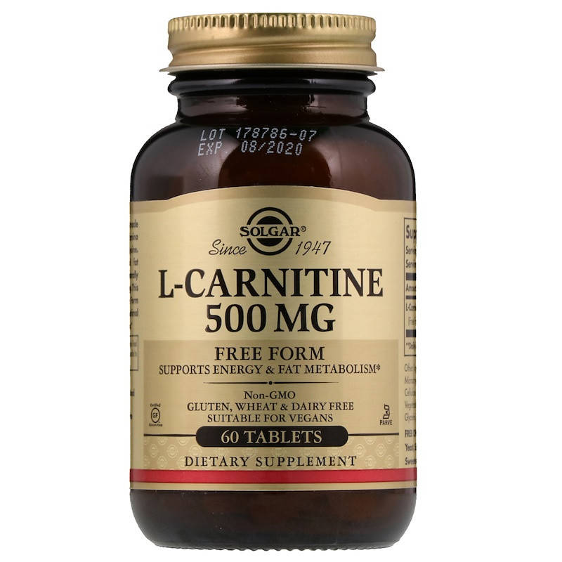

L-карнитин (L-Carnitine) 500 мг 60 таблеток
