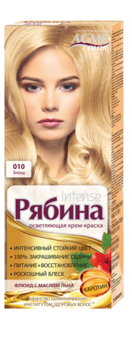 

Краска для волос Рябина 010 Блонд