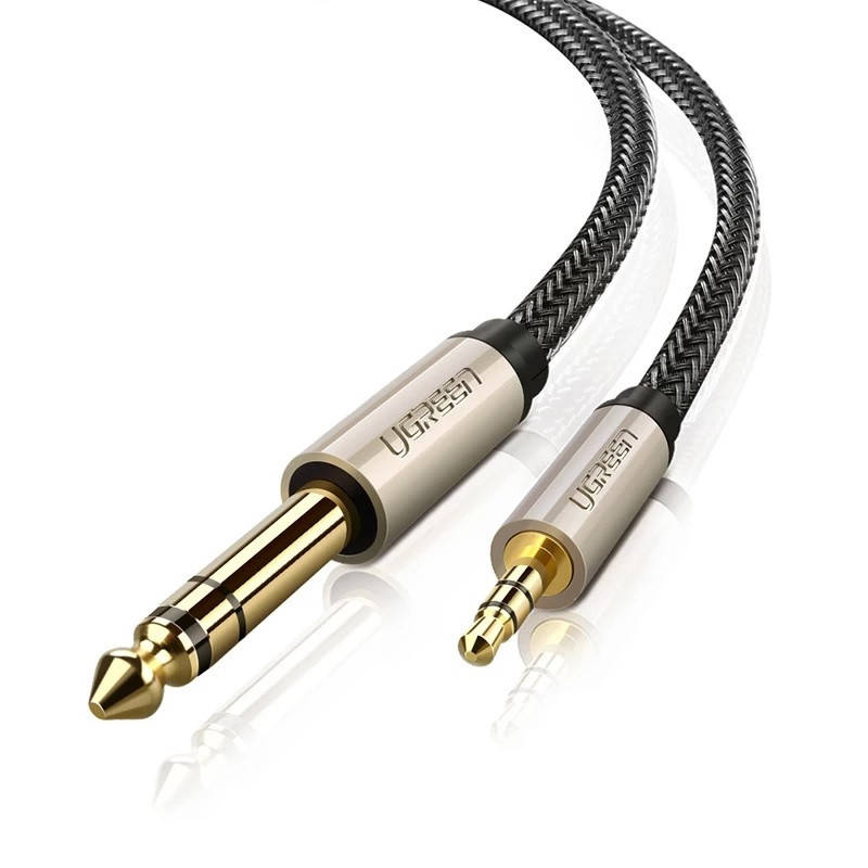 

Аудио кабель стерео HI-FI UGREEN AV127 AUX 3.5mm - 6.3mm Male TRS 1/4-1/8 дюйма 1 метр