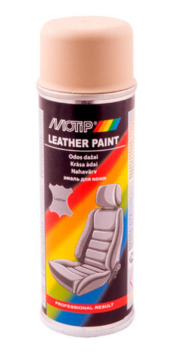 

Краска для кожи бежевая Motip Leather Paint аэрозоль 200мл 04234BS, Бежевый