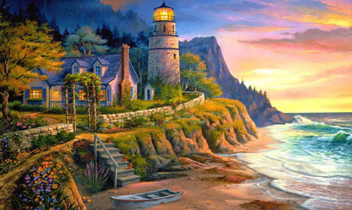 

Алмазная мозаика Маяк 30*40см без рамки 40*8*5см (H8899)