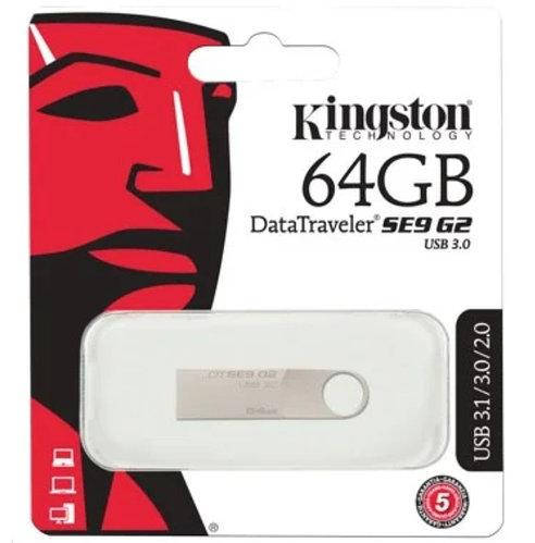 

Флеш накопитель USB 64Gb Kingston SE9 (Металл) флешка USB 3.0, Черный