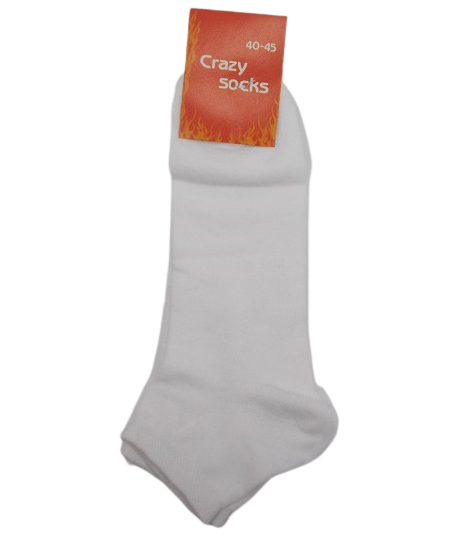 

Носки короткие Crazy 40-45 белые