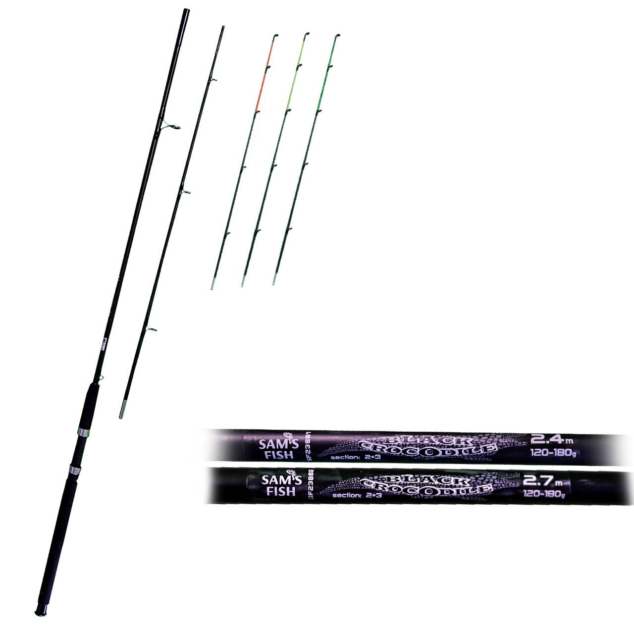 

Фідер crocodile 2.70м g3 tips 120-180г SF23772