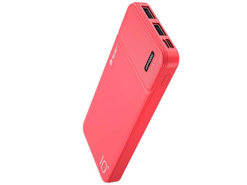 

Павербанк Power bank TRACER 10000 MAH 2A SLIM RED