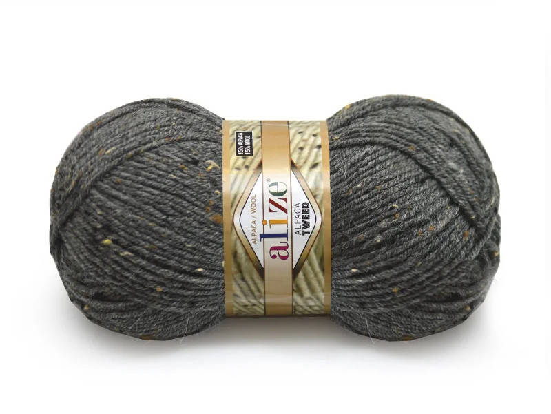 

Alize Alpaca Tweed, Серый меланж №196