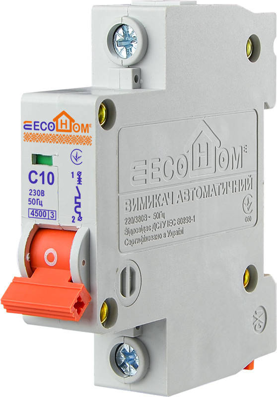 

Автоматический выключатель ECO 1p C 10A ECOHOME [ECO010010002]