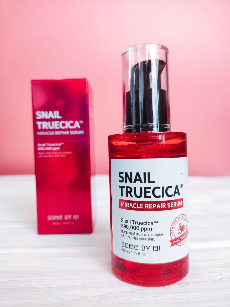 

Восстанавливающая сыворотка с муцином чёрной улитки Some By Mi Snail Truecica Miracle Repair Serum 50 мл