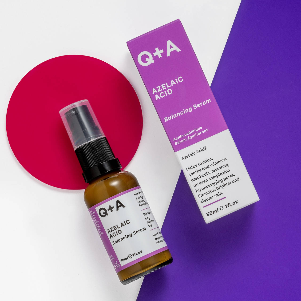 

Сыворотка с азелаиновой кислотой Q+A Azelaic Acid Facial Serum 30 ml
