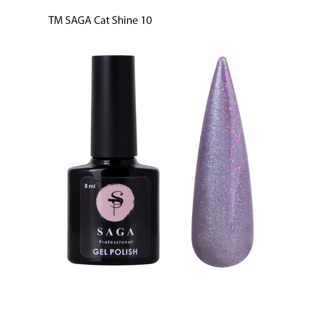 

Гель-лак SAGA кошачий глаз Cat Shine №10, 8 мл.