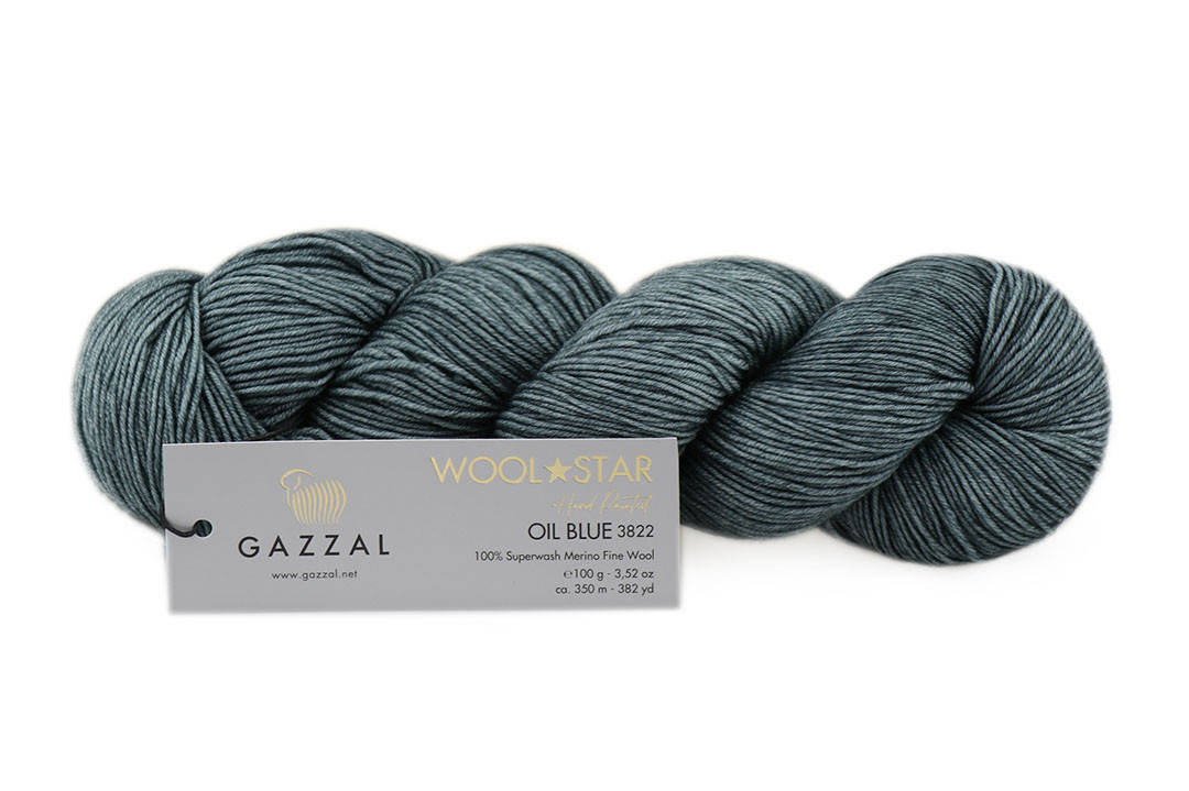 

Gazzal Wool Star, Серый №3822