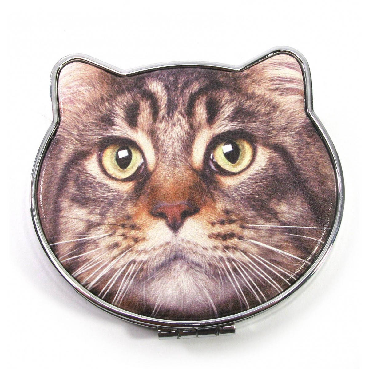 

Зеркальце косметическое "Кошка" 8х7,5х1,5см (30842)