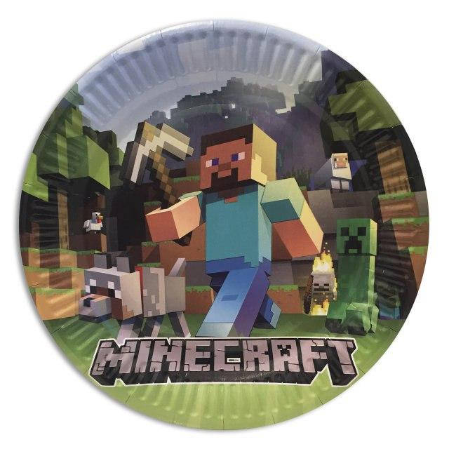 

Тарелки Майнкрафт MINECRAFT 10шт. в уп.