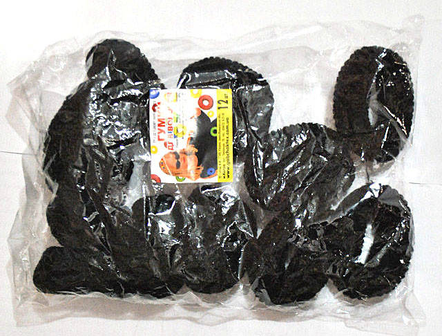 

Резинки для волос черный цвет упаковка 12 шт, Разные цвета