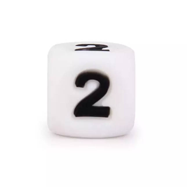 

Цифры бусины силиконовые 2