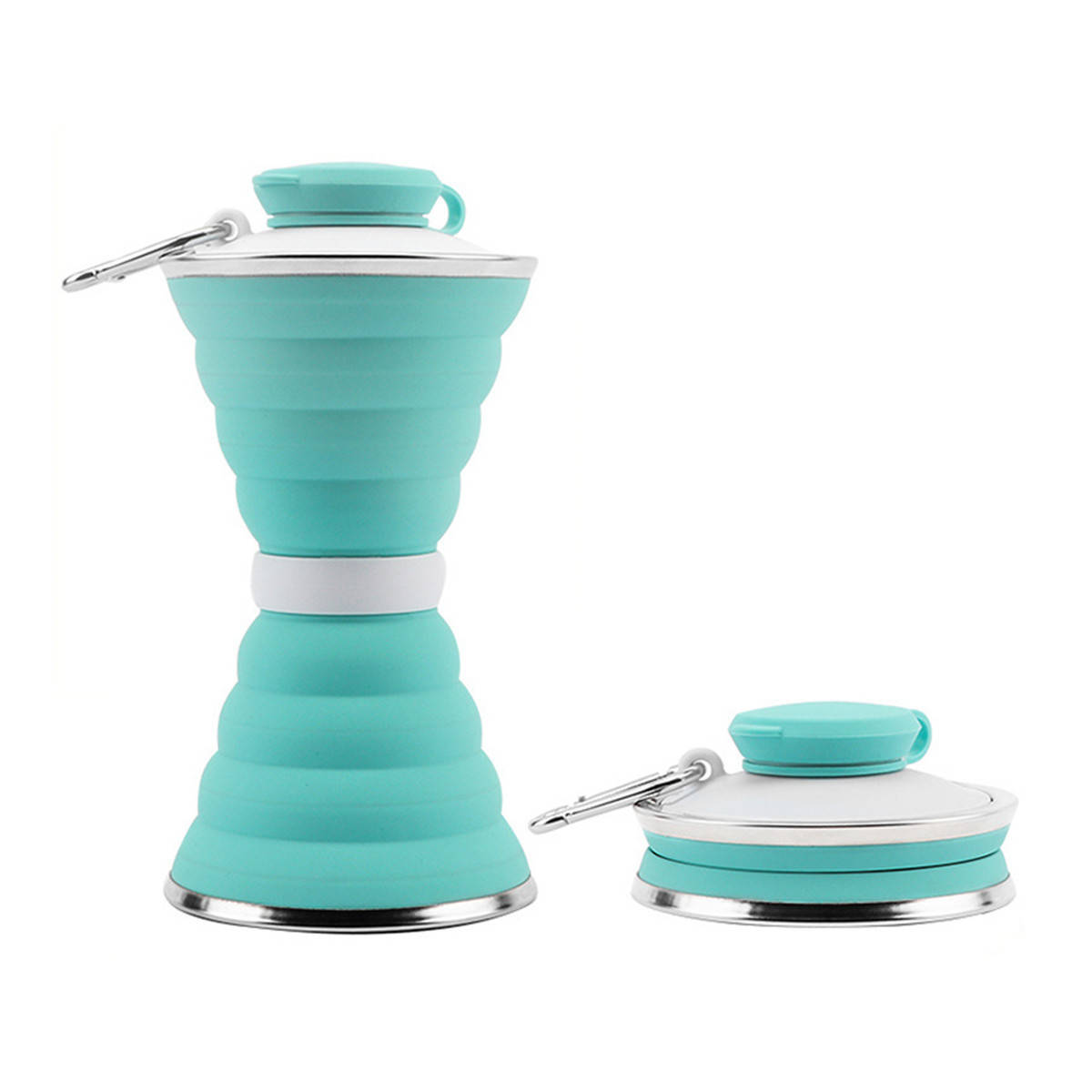 

Силиконовая бутылка складная folding travel water cup 9588