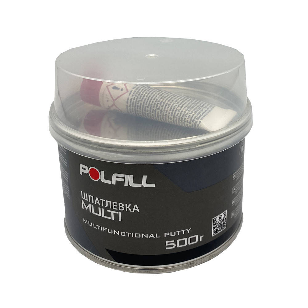 

Шпатлевка мультифункциональная Multi, с отвердителем, Polfill, 500g, 43164