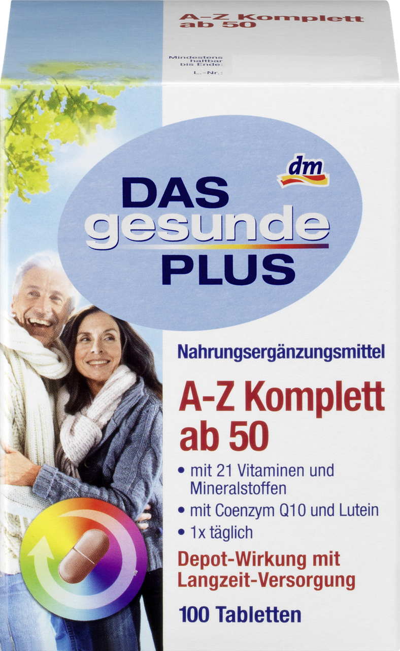 

Витамины Das gesunde Plus A-Z Depot ab 50+ 100 tab