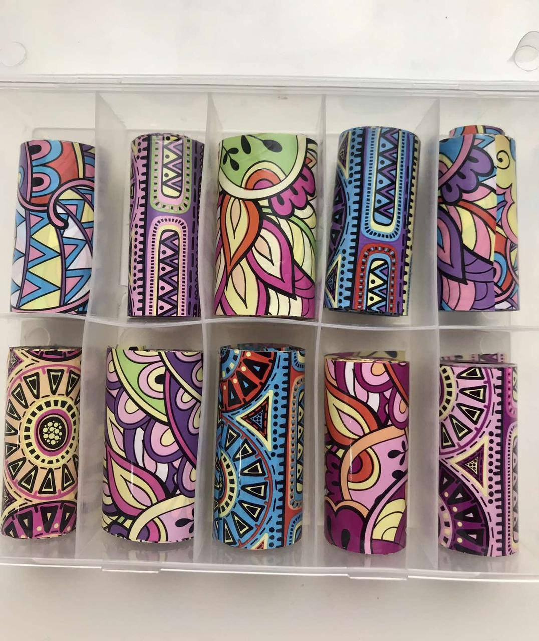 

Новинка!Набор фольги для маникюра цветы ,10 штук в упаковке