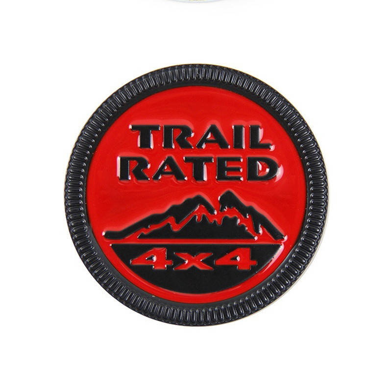 

Автологотип шильдик эмблема надпись Jeep Snow Mountain Trail Rated red black