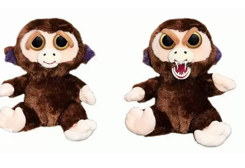 

Интерактивная игрушка Feisty Pets Добрые Злые зверюшки Плюшевая Обезьяна 20 см