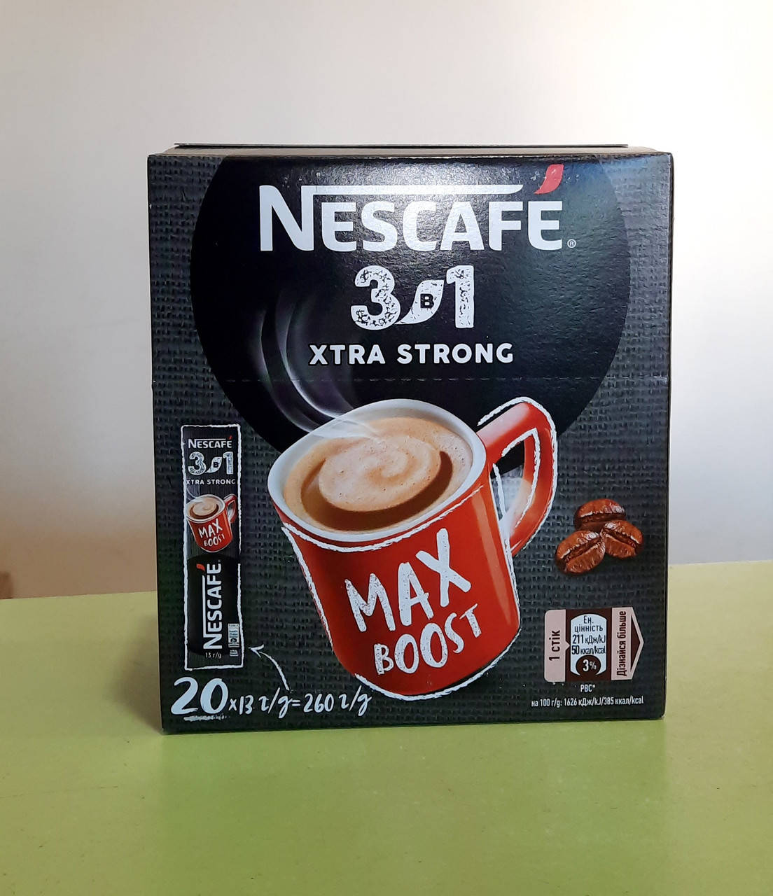 

Кофейный напиток Nescafe XTRA Strong 3 в 1 20 стиков