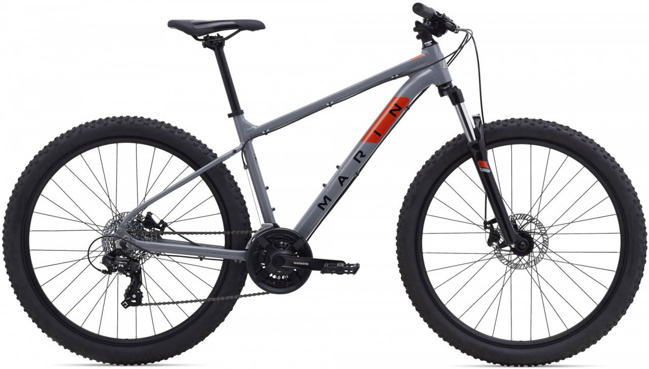 

Велосипед 27,5" Marin BOLINAS RIDGE 1 рама - L 2021 Gloss Grey/Black/Roarange