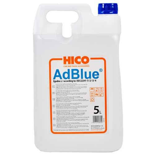 

Жидкость AdBlue для снижения выбросов систем SCR (мочевина) 5 л (Пр-во HICO) PLN014