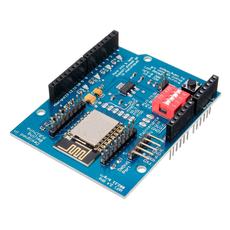 

Плата расширения Wi-Fi для Arduino Uno ESP8266 ESP-12E UART Wi-Fi Shield