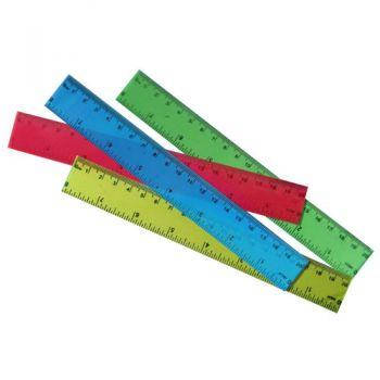 

Линейка пластиковая 20см J.Otten 23875-2, Разные цвета