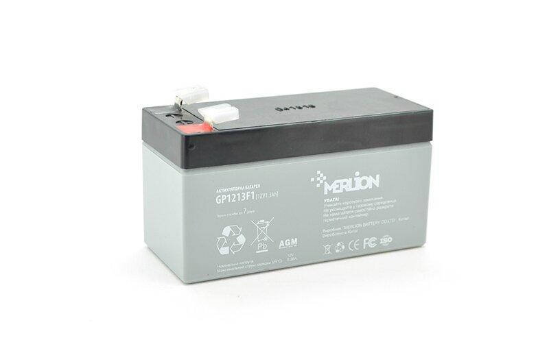 

Аккумуляторная батарея MERLION AGM GP1213F1 12 V 1,3Ah ( 97 x 44 x 50 (55) ) Q20