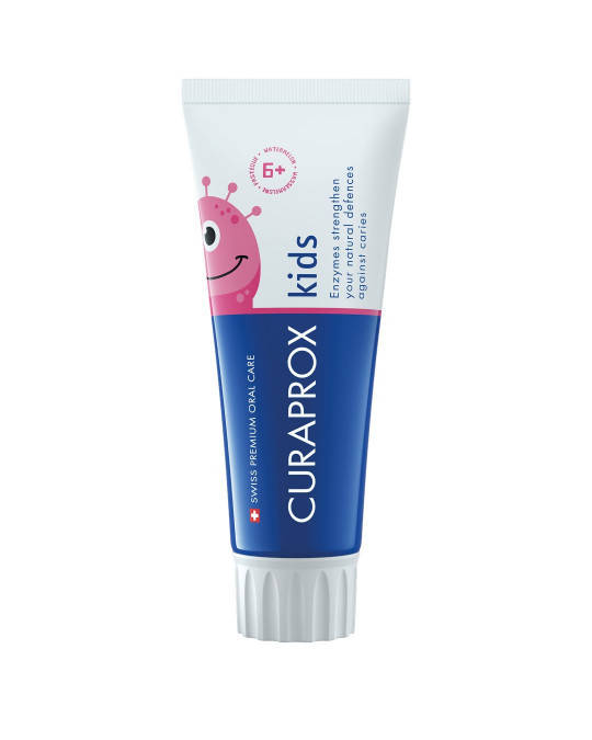 

Детская зубная паста Curaprox Kids с фтором 1450 ppm, вкус арбуза, 60 мл