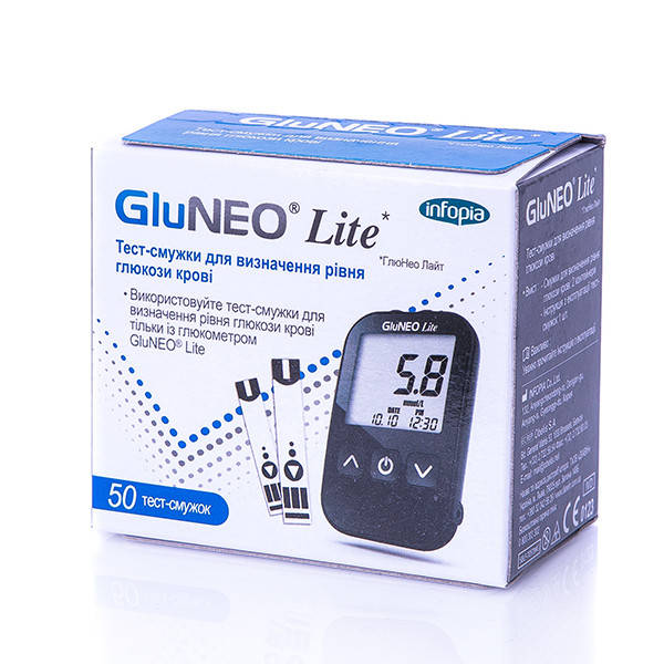 

Тест полоски GluNEO Lite №50