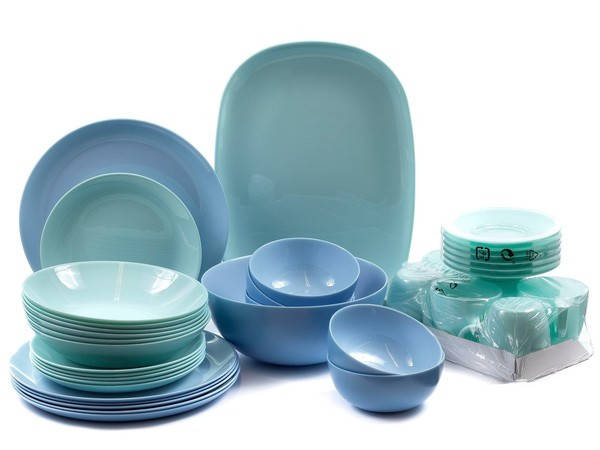 

Набор столовый голубой 38 предметов Luminarc Diwali Light Turquoise & Light Blue