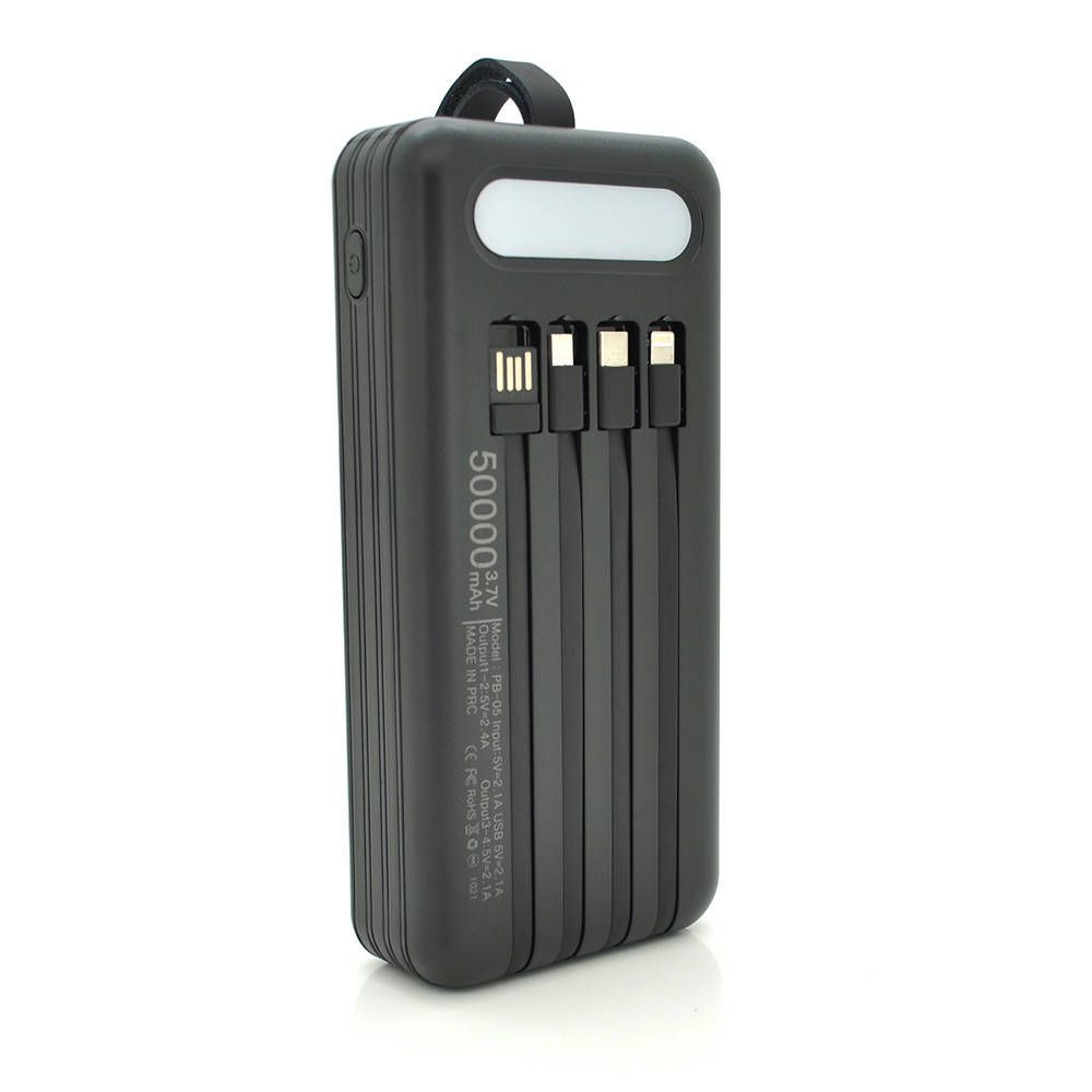 

Павербанк Powerbank PB-05 50000mAh, Black, Blister (Банка)