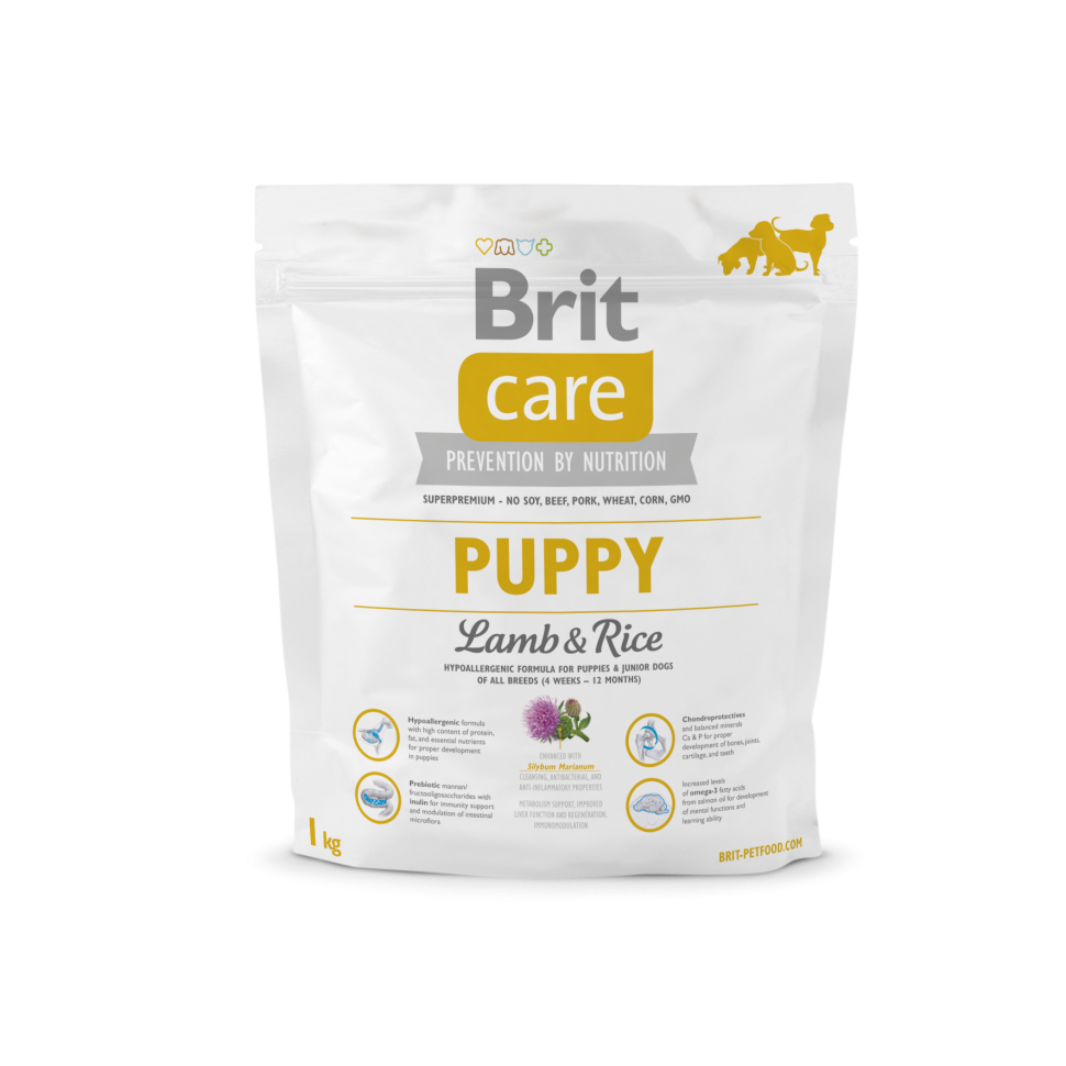 

Сухой корм Brit Care Puppy All Breed Lamb & Rice для щенков всех пород 1 кг