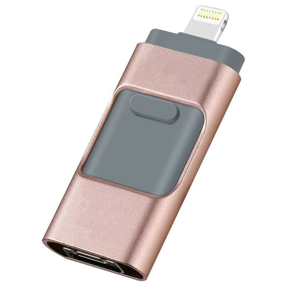 

USB-накопитель для флэш памяти OTG для iPhone iPad Android ПК 64 ГБ Розовый