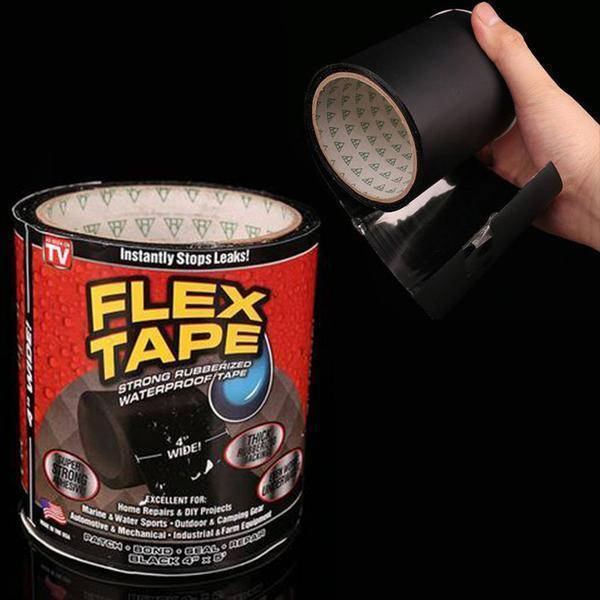 

Сверхпрочная водонепроницаемая лента Флекс Тейп (Flex Tape)150 см.