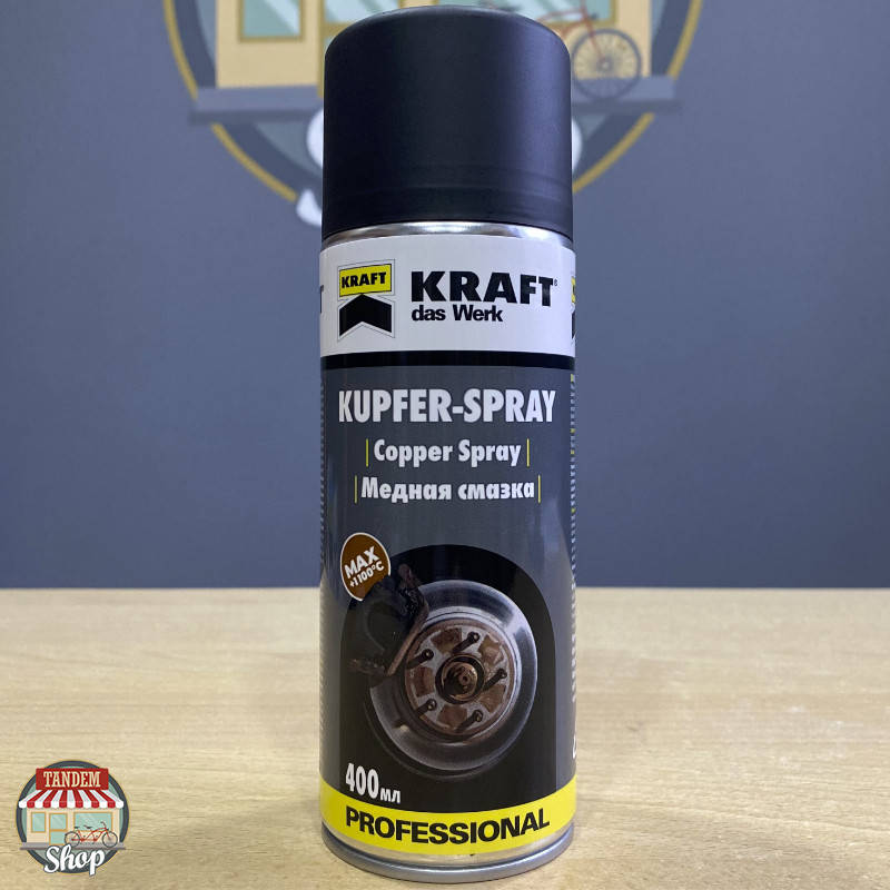 

Медная смазка высокотемпературная Kraft, 400 мл Аэрозоль