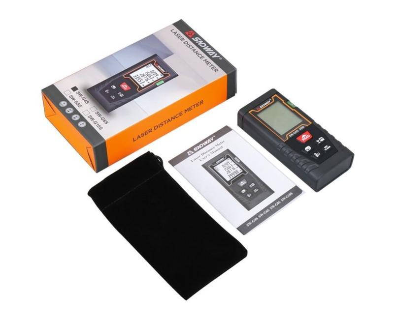 

Лазерная рулетка SNDWAY SW-G4S дальномер до 40 м - Новая версия SW-T4S