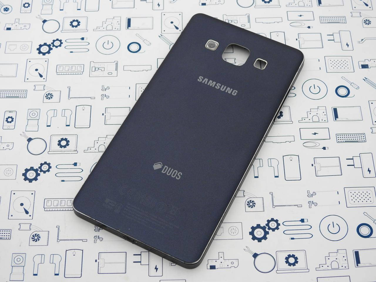 

Крышка Samsung Galaxy A5 SM-A500H синяя Сервисный оригинал с разборки, Синий