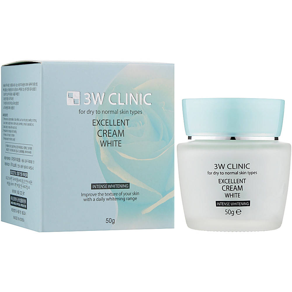 

Отбеливающий крем для лица 3W Clinic Excellent White Cream 50 г