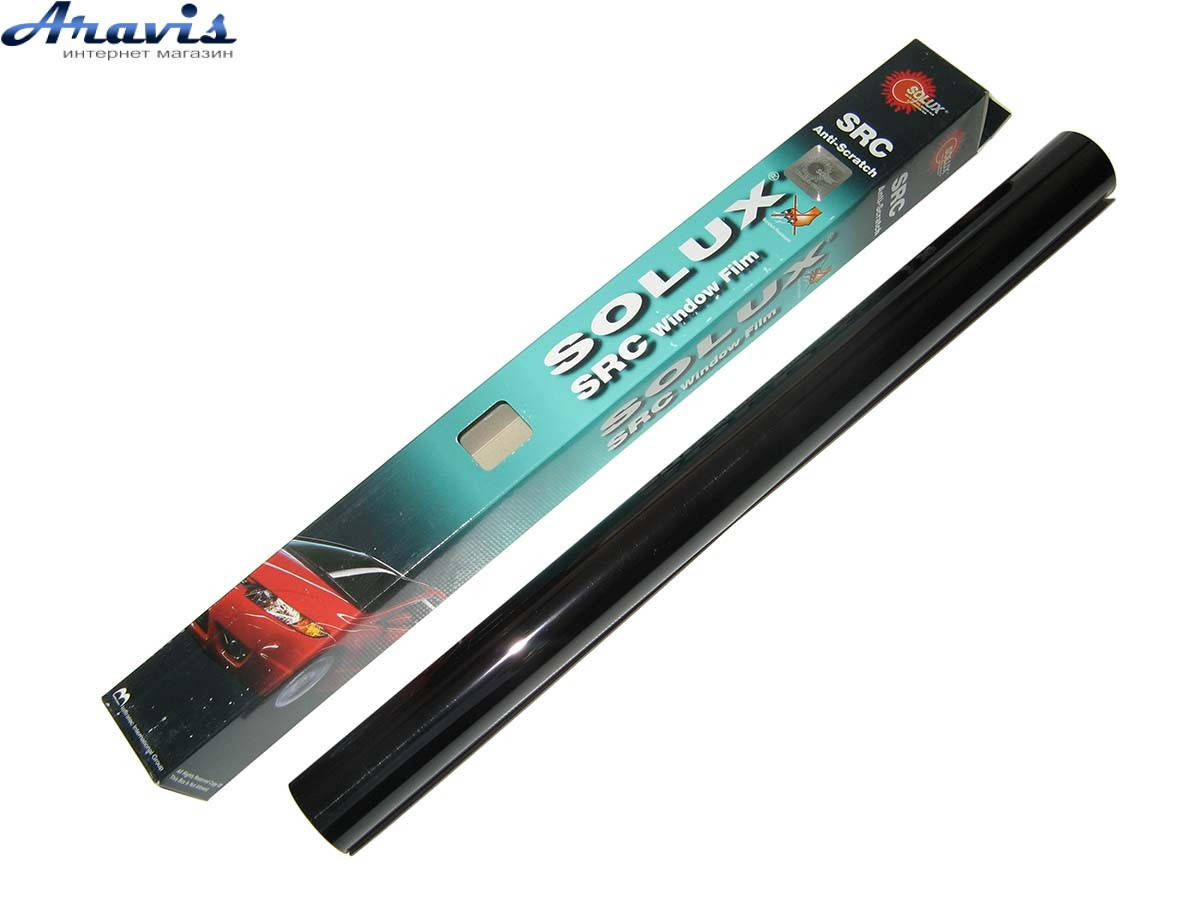 

Тонировочная пленка Solux SRC 50 см х3м Super Dark black 3%, Черный