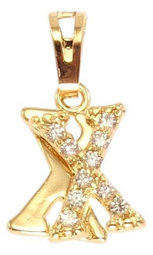 

Кулон Xuping Позолота 18K "Буква X с цирконием"