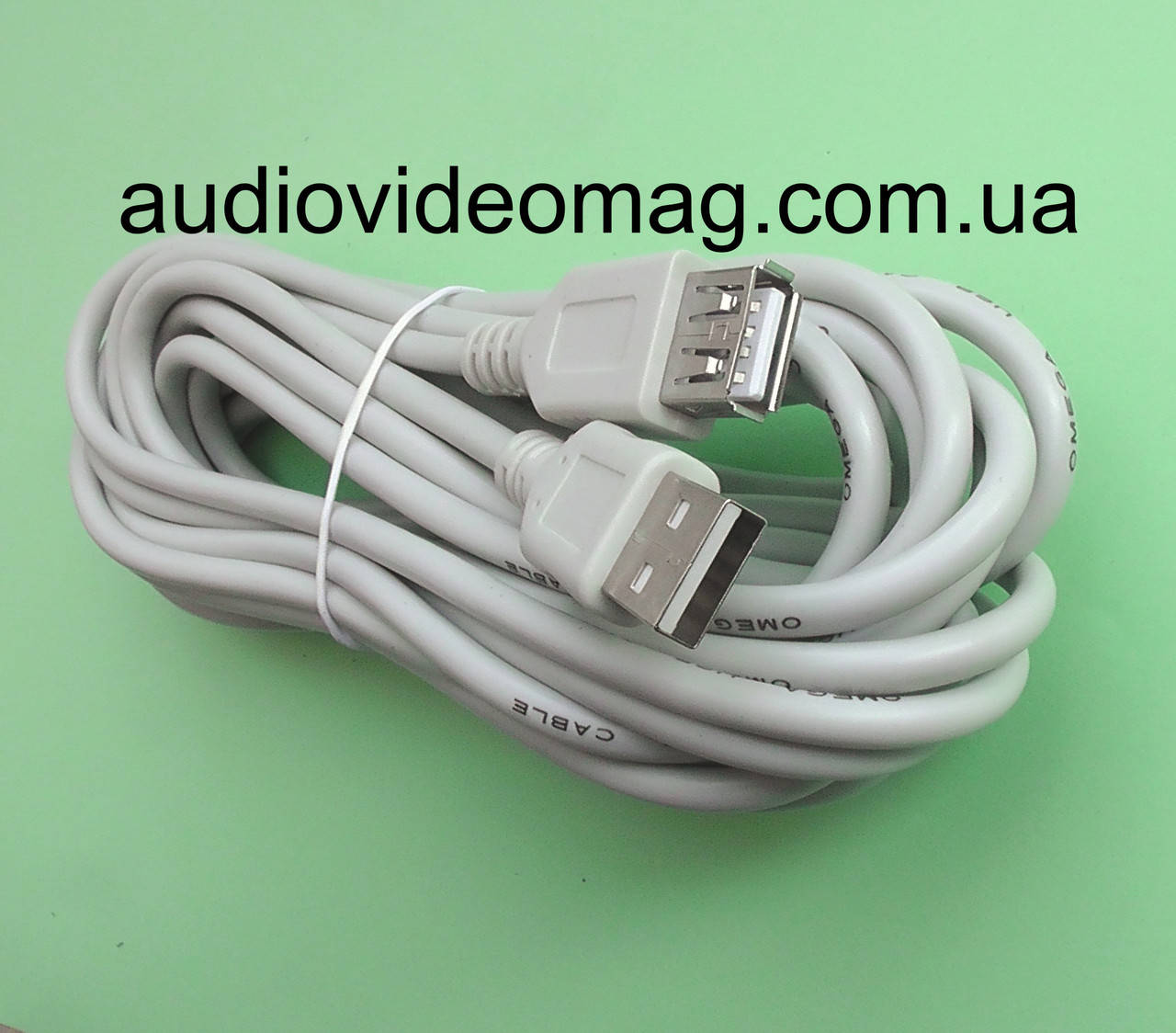 

Кабель-удлинитель USB 2.0 AM-AF, длина 5 метров, Белый