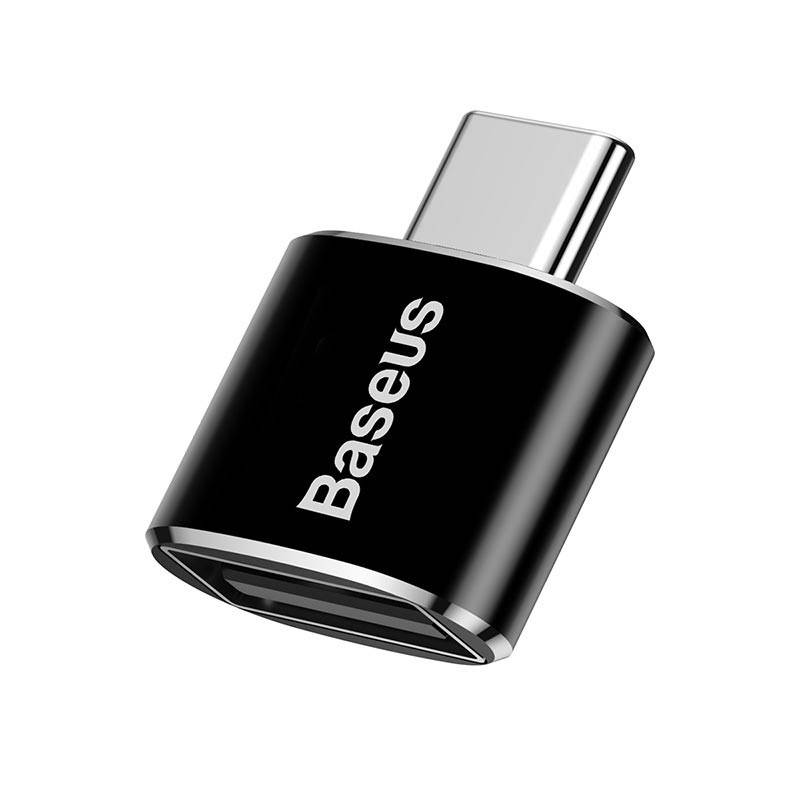 

Адаптер переходник Baseus OTG USB Female To Type-C Male Adapter Converter Black (CATOTG-01), Черный
